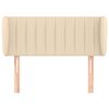 vidaXL Kopfteil mit Ohren Creme 93x23x78/88 cm Stoff