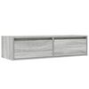 vidaXL TV-Schrank mit LED-Leuchten Grau Sonoma 100x35,5x25 cm
