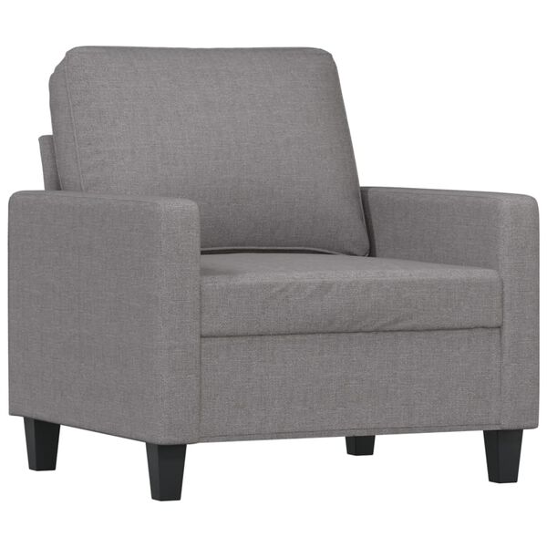 vidaXL Sessel Hellgrau 60 cm Stoff