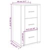 vidaXL Sideboard Braun Eichen-Optik 40x33x70 cm Holzwerkstoff