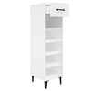 vidaXL Schuhschrank Hochglanz-Wei&szlig; 30x35x105 cm Holzwerkstoff