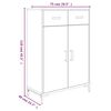 vidaXL Schuhschrank 75x40x110 cm Massivholz Kiefer