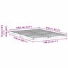 vidaXL Bodenbettgestell Braun 140 x 210 cm Massivholz Kiefer