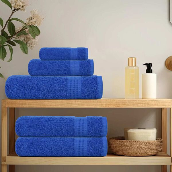 vidaXL 8-tlg. Handtuch-Set FROGN Blau 360 g/m&sup2;