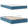 vidaXL Aufbewahrungsbett mit Matratze Dunkelblau 120 x 200 cm Samt