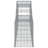 vidaXL Gabionen mit Hochbogen 6 Stk. 300x30x40/60 cm Verzinktes Eisen
