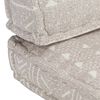 vidaXL Palettensofa-Auflage Hellbraun Stoff Patchwork