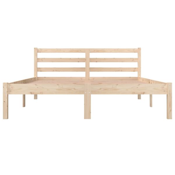 vidaXL Massivholzbett Kiefer 120x190 cm