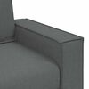 vidaXL Sofa 3 pcs Dunkelgrau Leinenmischgewebe
