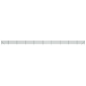 vidaXL Maschendrahtzaun mit Bodenh&uuml;lsen Gr&uuml;n 0,8x25 m
