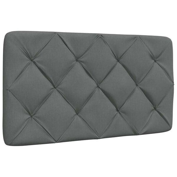vidaXL Kopfteil-Kissen Dunkelgrau 80 cm Stoff