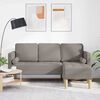vidaXL Sofa Set mit Kissen Taupe 173 x 131 x 67 cm Polyester