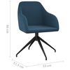 vidaXL Esszimmerst&uuml;hle 6 Stk. Blau Samt