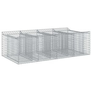 vidaXL Gabionen-Hochbeet 2 stk. 200 x 100 x 60 cm Verzinkter Stahl