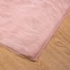 vidaXL Kunstschaffell Teppich Tafalla Rosa 140 x 200 cm Polyester