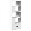 vidaXL B&uuml;cherregal Wei&szlig; 70x36x189 cm Holzwerkstoff