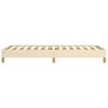 vidaXL Bettgestell ohne Matratze Creme 100x200 cm Stoff
