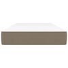 vidaXL Taschenfederkernmatratze Mittel Taupe 80x200x20 cm Stoff