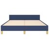 vidaXL Bettgestell ohne Matratze Blau 140x190 cm Stoff