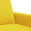 vidaXL 2-Sitzer-Sofa Hellgelb 120 cm Stoff