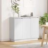 vidaXL LED-Sideboard mit Regal Weiß 90 x 32 x 75 cm Holzwerkstoff