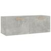 vidaXL Wandschrank Betongrau 100x36,5x35 cm Holzwerkstoff