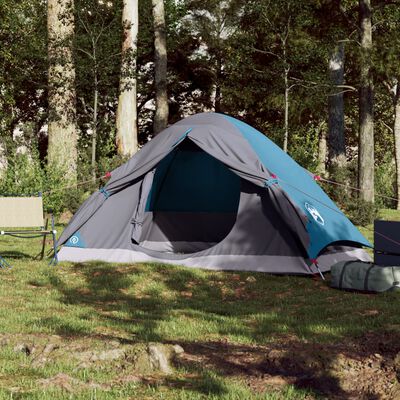 vidaXL Kuppel-Campingzelt 2 Personen Blau Wasserdicht