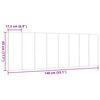 vidaXL Kopfteil-Kissen "Hanko" Taupe 140 cm Stoff