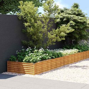 vidaXL Hochbeet 960x100x36 cm Cortenstahl