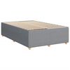 vidaXL Bettgestell ohne Matratze Hellgrau 120x190 cm Stoff