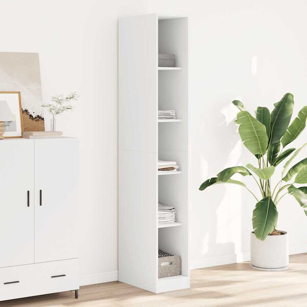 vidaXL Kleiderschrank Wei&szlig; 30x50x200 cm Holzwerkstoff
