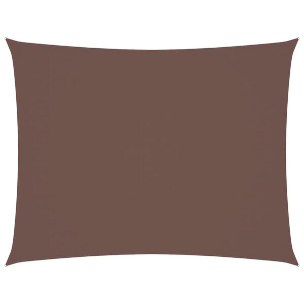 vidaXL Sonnensegel Oxford-Gewebe Rechteckig 6x7 m Braun