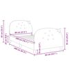 vidaXL Kinderbettgestell mit Kopfteil Rosa 80 x 200 cm Samt