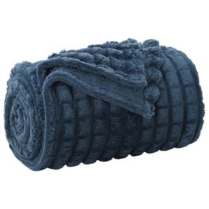 vidaXL Wohndecke Marineblau 240 x 220 cm 1.37 kg Fleece