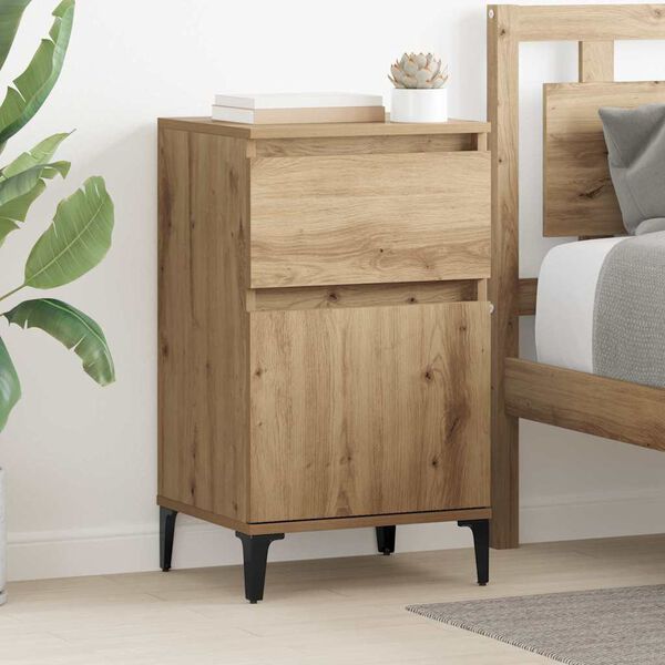 vidaXL Nachttisch Artisan-Eiche 40 x 35 x 70 cm Holzwerkstoff