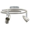 vidaXL Deckenstrahler mit Strahlern Nickel 27 x 10 x 12 cm Metall