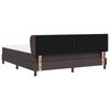 vidaXL Boxspringbett mit Matratze Dunkelbraun 180 x 200 cm Stoff