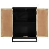 vidaXL Sideboard mit 2 T&uuml;ren 55x35x75 cm Massivholz Mango & Eisen