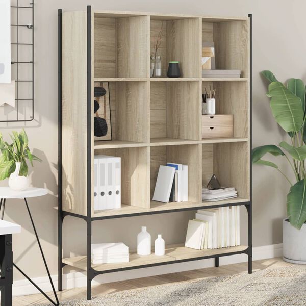 vidaXL B&uuml;cherregal Sonoma-Eiche 102x30x141,5 cm Holzwerkstoff