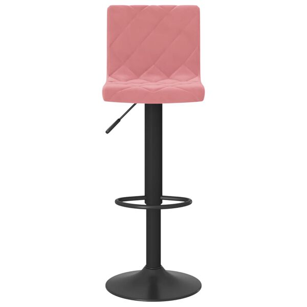 vidaXL Barhocker 2 Stk. Rosa Samt