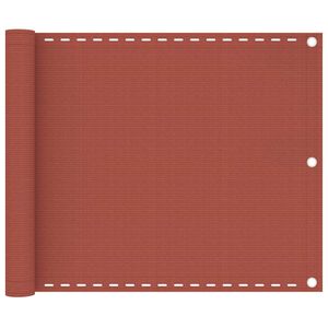 vidaXL Balkon-Sichtschutz Terracotta-Rot 75x400 cm HDPE