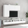 vidaXL TV-Wandschr&auml;nke 2 Stk. Wei&szlig; 60x30x30 cm Holzwerkstoff