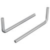 vidaXL Inbusschl&uuml;ssel 2 Stk. Silber 22 x 66 mm Stahl