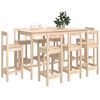 vidaXL 9-tlg. Bar-Set Massivholz Kiefer