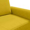 vidaXL 3-Sitzer-Sofa Gelb 180 cm Samt