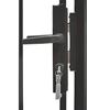 vidaXL Gartentor Woerden Stahl 1x1,25 m Schwarz