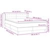 vidaXL Boxspringbett mit Matratze Dunkelblau 140x220 cm Samt