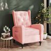 vidaXL Relaxsessel Rosa Samt