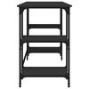 vidaXL Schreibtisch Schwarz 140x50x75 cm Metall und Holzwerkstoff