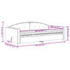 vidaXL Tagesbett mit Matratze Schwarz 100x200 cm Samt